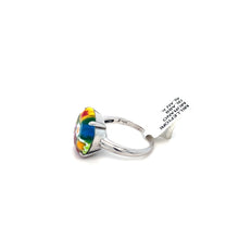 Load image into Gallery viewer, Murano Glass Silver Ring