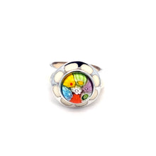 Load image into Gallery viewer, Murano Glass Silver Ring
