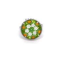 Load image into Gallery viewer, Murano Glass Silver Ring