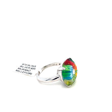 Load image into Gallery viewer, Murano Glass Silver Ring
