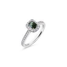 Load image into Gallery viewer, Diamonds & Green Alexandrite Ladies Ring