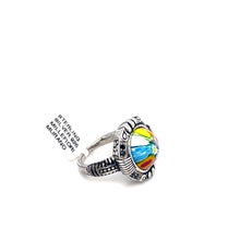 Load image into Gallery viewer, Murano Glass Silver Ring