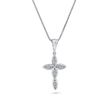 Load image into Gallery viewer, Infinity Diamond Cross Necklace