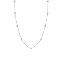 Load image into Gallery viewer, Bezel Round Brilliant Diamond Necklace