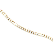 Load image into Gallery viewer, Diamond Tennis Bracelet with 57 Round Diamonds Set in 14K Yellow Gold