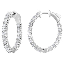 Load image into Gallery viewer, Diamond Hoop Earring