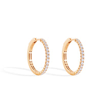 Load image into Gallery viewer, Diamond Hoop Earring
