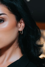 Load image into Gallery viewer, Diamond Hoop Earring