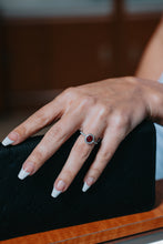 Load image into Gallery viewer, Brilliant Cut Spinel With Diamond Halo