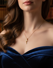 Load image into Gallery viewer, Cross Pendant 14K Italian Yellow Gold