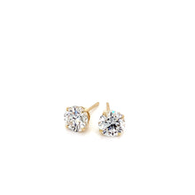 Load image into Gallery viewer, Lab Grown Diamond Stud Earrings set in 14K Yellow Gold