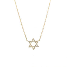 Load image into Gallery viewer, Diamond Star Of David Necklace