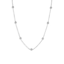 Load image into Gallery viewer, Bezel Round Brilliant Diamond Necklace