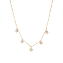 Load image into Gallery viewer, Clover Diamond Neclace