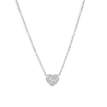 Load image into Gallery viewer, Diamond Cluster Heart Necklace