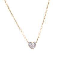 Load image into Gallery viewer, Diamond Cluster Heart Necklace
