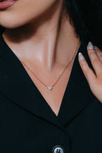 Load image into Gallery viewer, Diamond Cluster Heart Necklace