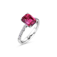 Load image into Gallery viewer, Diamond & Pink Tourmaline Ring.