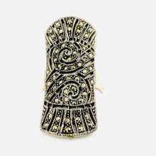 Load image into Gallery viewer, Sterling Silver and Marcasite Cocktail Ring
