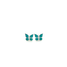 Load image into Gallery viewer, Beautiful Blue Enamel Butterfly Set