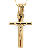 Load image into Gallery viewer, Cross Pendant 14K Italian Yellow Gold