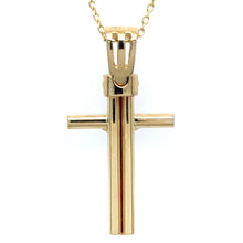 Load image into Gallery viewer, Cross Pendant 14K Italian Yellow Gold