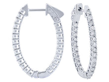 Load image into Gallery viewer, Diamond Hoop Earring