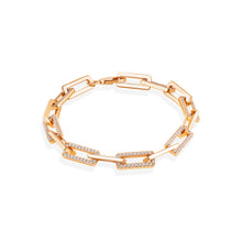 Load image into Gallery viewer, Paperclip Diamond Bracelet