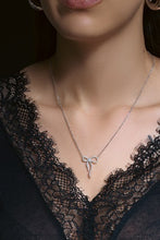 Load image into Gallery viewer, Elegant Diamond Bow Necklace