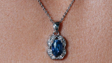 Load image into Gallery viewer, Purple Sapphire & Diamond Necklace