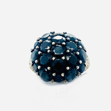 Load image into Gallery viewer, Sterling Silver Cluster Ring with CZ