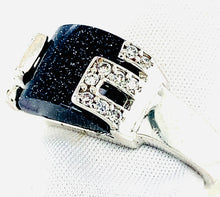 Load image into Gallery viewer, Sterling Silver and Blue Sandstone Ring