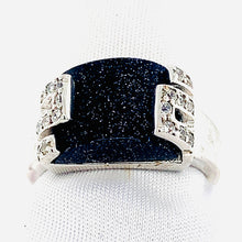 Load image into Gallery viewer, Sterling Silver and Blue Sandstone Ring