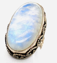Load image into Gallery viewer, Sterling Silver and Moonstone Ring