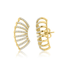 Load image into Gallery viewer, Diamond Cuff Earrings