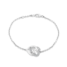 Load image into Gallery viewer, Double Heart Diamond Bracelet