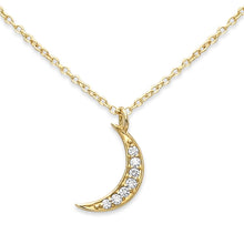 Load image into Gallery viewer, Mini Crescent Moon Necklace