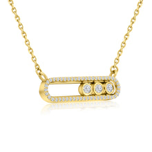 Load image into Gallery viewer, Bezel Diamond Sliding Necklace