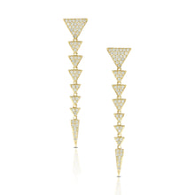 Load image into Gallery viewer, Elegant Incrusted Diamond Earrings