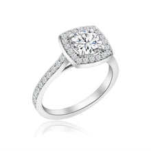 Load image into Gallery viewer, Diamond Halo Engagement Ring