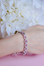 Load image into Gallery viewer, Pink Sapphire & Diamond Bracelet
