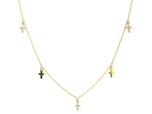 Load image into Gallery viewer, Mini Multi Cross Necklace