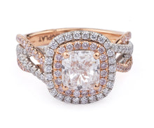 Load image into Gallery viewer, Natural Pink Diamond Engagement Ring