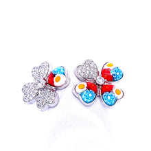 Load image into Gallery viewer, Murano Glass Open Double MilliFiori CZ Ring