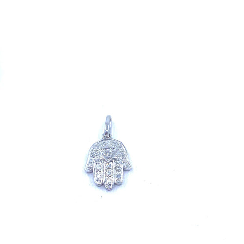 Hamsa Diamond Pendant