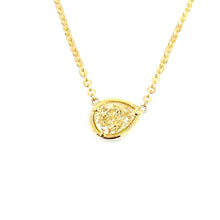 Load image into Gallery viewer, Yellow Pear Shape Diamond Necklace