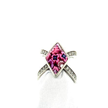 Load image into Gallery viewer, Murano Glass CZ Ring
