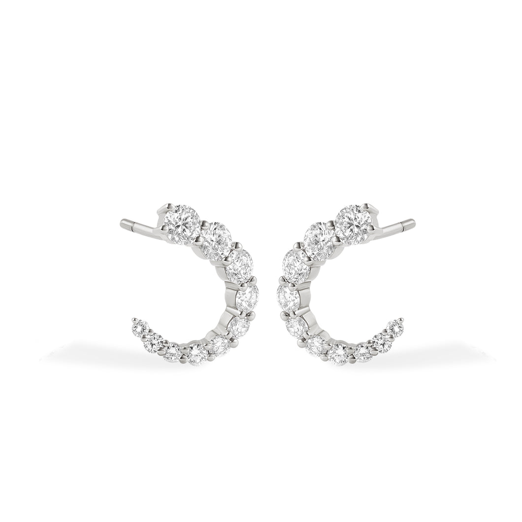 Lunar Diamond Studs