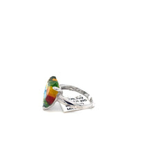 Load image into Gallery viewer, Murano Glass Silver Ring
