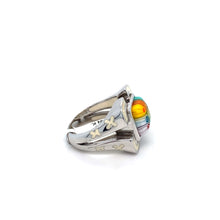 Load image into Gallery viewer, Murano Glass Silver Ring
